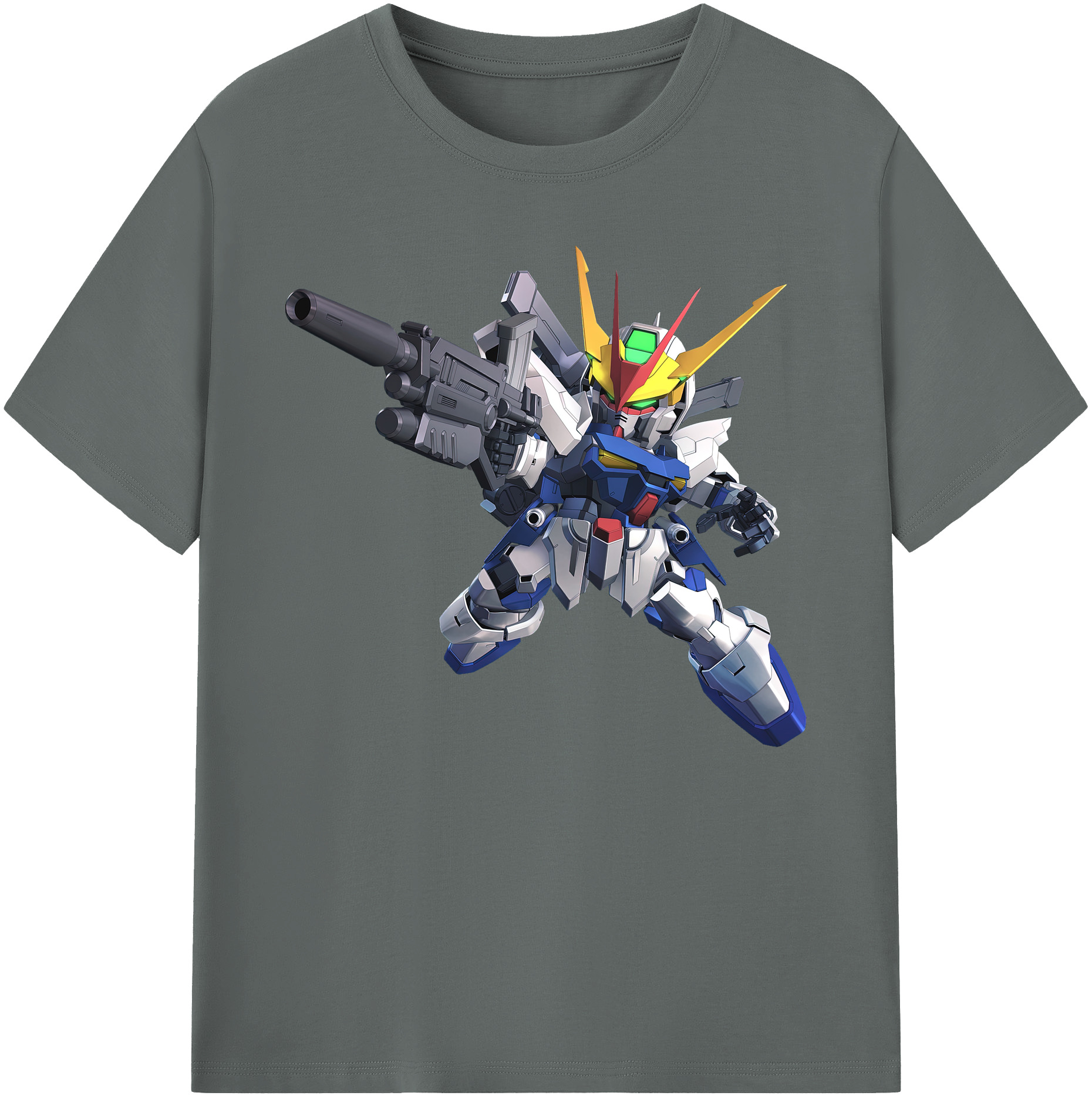 （画像用） 機動戦士ガンダム Mobile Suit Gundam 綿100％ メンズ半袖Tシャツ｜肌触りやわらか＆通気性